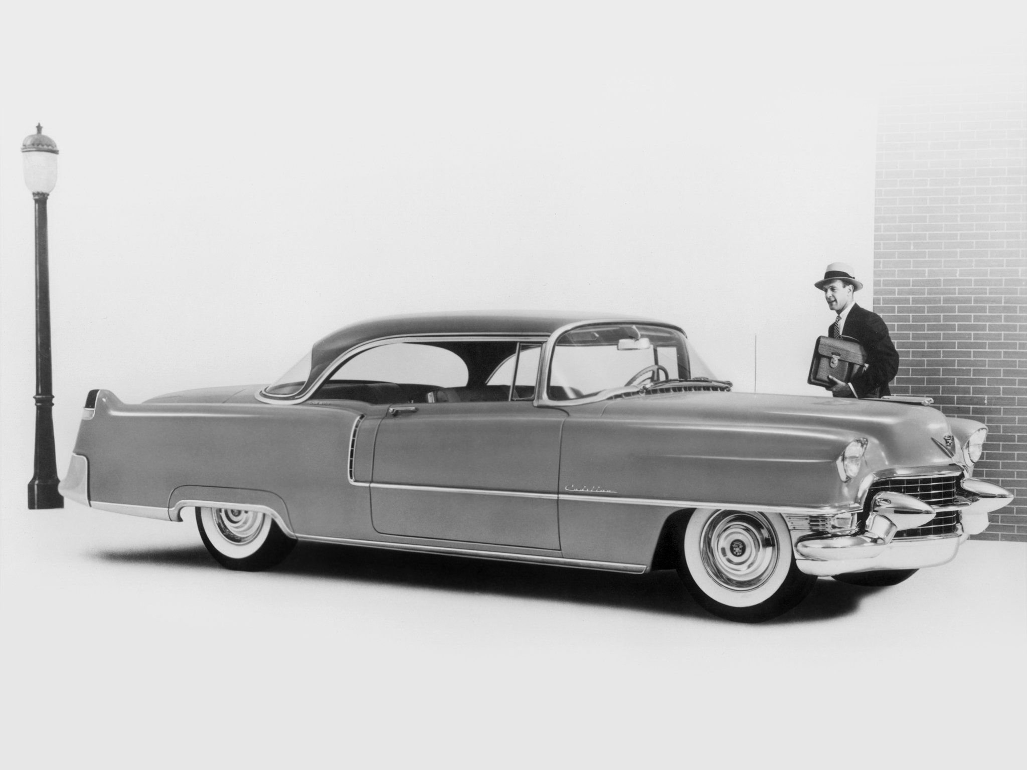 1955, Cadillac, Sixty two, Coupe de ville,  6237dx , Retro, Luxury Wallpaper