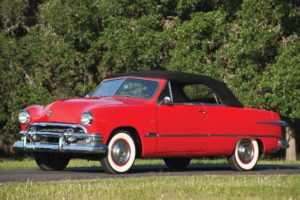 1951, Ford, Custom, Deluxe, Convertible,  1ba 76 , Retro