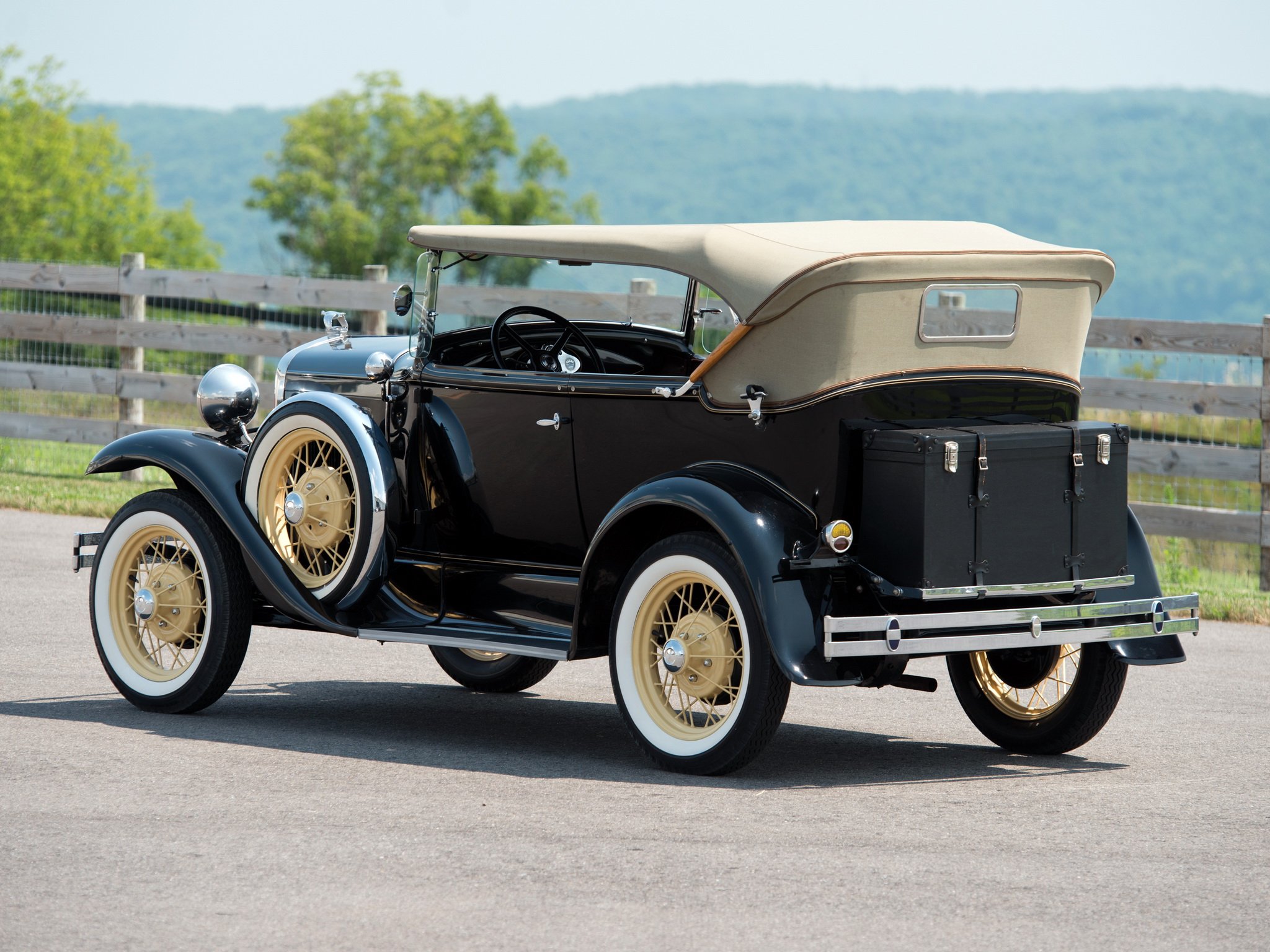 1931, Ford, Model a, Phaeton, Deluxe,  180a , Luxury, Retro Wallpaper