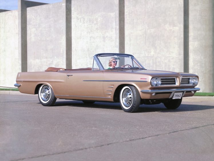 1963, Pontiac, Tempest, Lemans, Custom, Convertible,  2267 , Classic HD Wallpaper Desktop Background