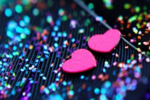 glitter, Sparkle, Psychedelic, Abstract, Abstraction, Bokeh, Heart, Mood