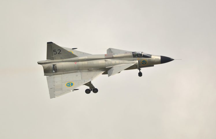 air, Aircraft, Fighter, Force, Ja, 37, Jet, Military, Swedish, Viggen HD Wallpaper Desktop Background