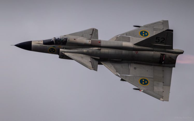 air, Aircraft, Fighter, Force, Ja, 37, Jet, Military, Swedish, Viggen HD Wallpaper Desktop Background