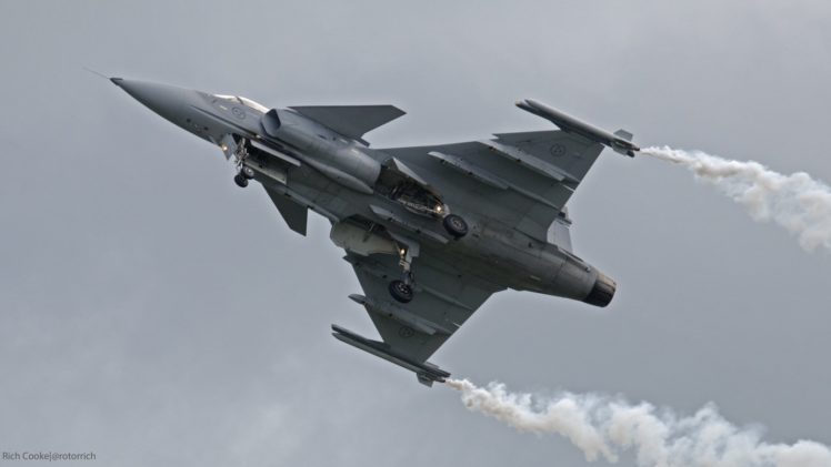 air, Aircraft, Fighter, Force, Gripen, Jas, 39, Jet, Military, Saab, Swedish HD Wallpaper Desktop Background