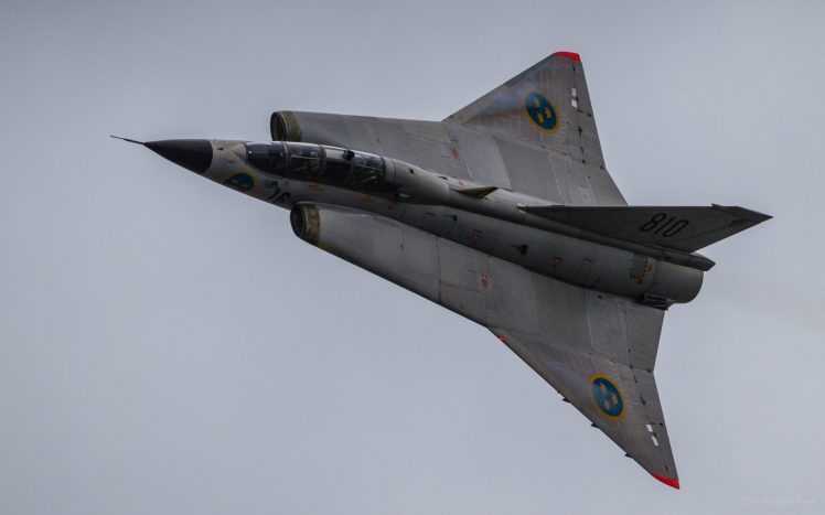 air, Aircraft, Fighter, Force, Jet, Military, Saab, Swedish, 35, Draken HD Wallpaper Desktop Background