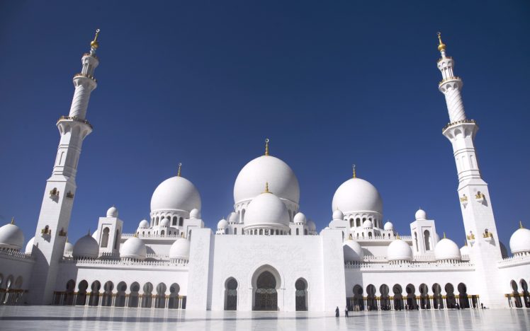 grand, Mosque, Abu, Dhabi HD Wallpaper Desktop Background
