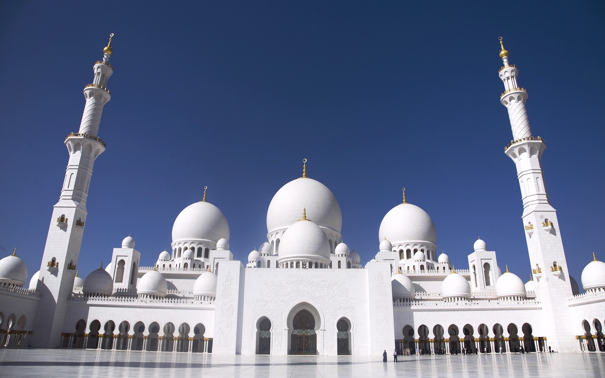 grand, Mosque, Abu, Dhabi Wallpaper