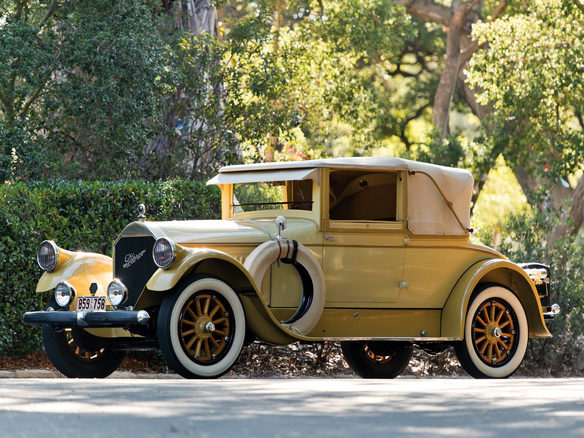 1925, Pierce, Arrow, Model 33, Convertible, Coupe, Derham, Retro Wallpaper