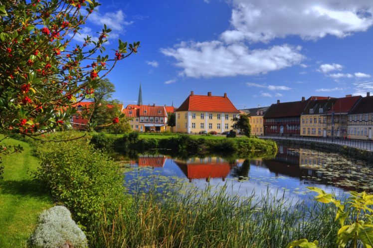 denmark, House, Rivers, Nyborg, Cities HD Wallpaper Desktop Background