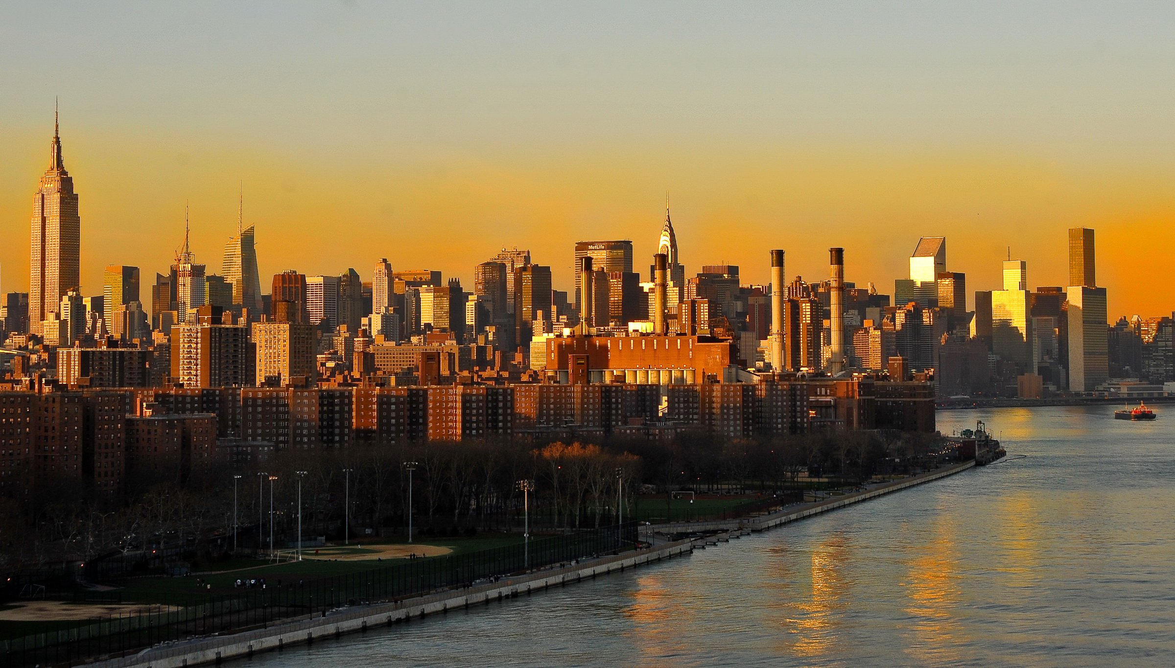 usa, Skyscrapers, Rivers, New, York, City, Cities Wallpaper