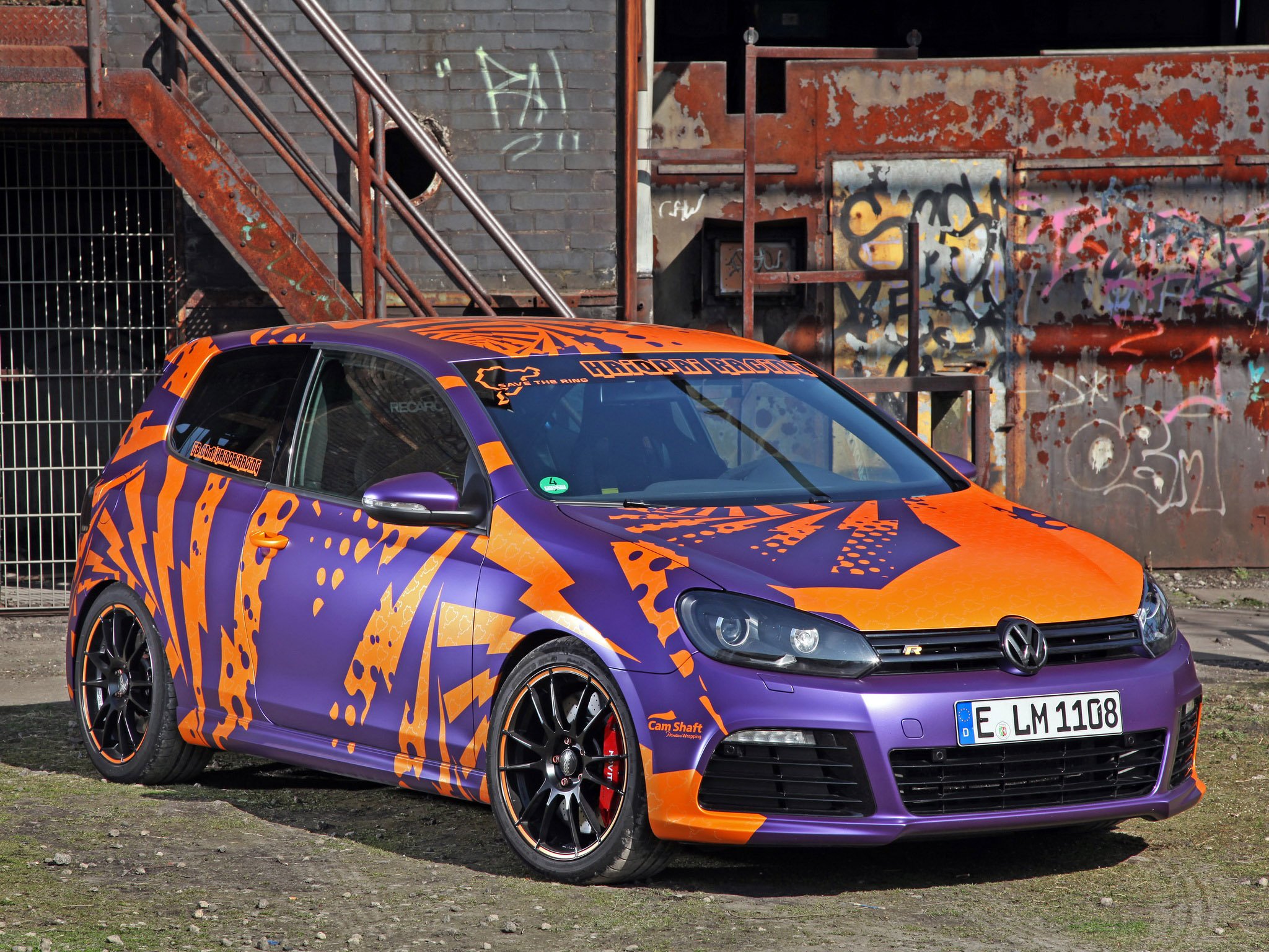 cam, Shaft, Volkswagen, Golf, R, Haiopai, Racing, 2014, Tuning, Wrapping Wallpaper