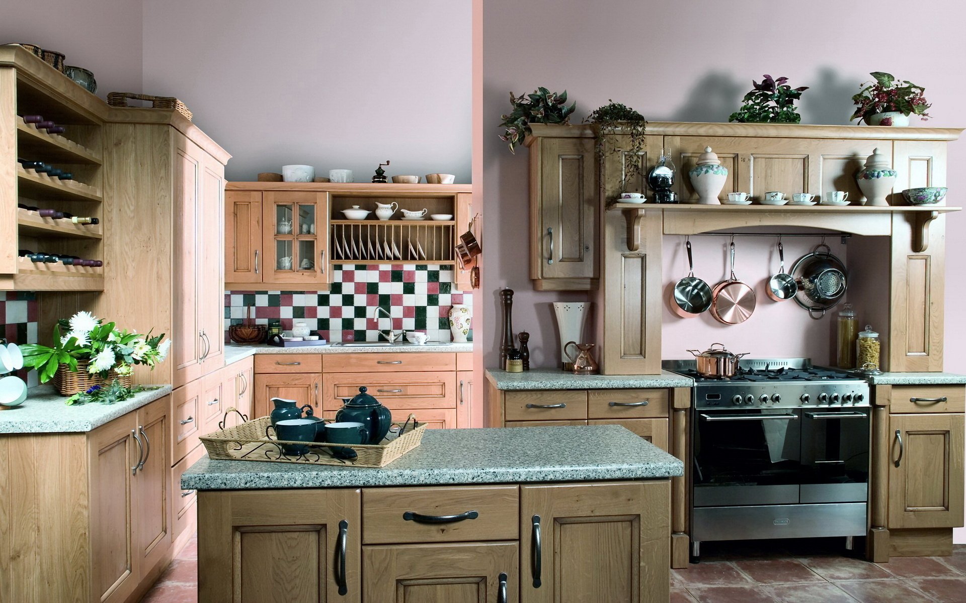 kitchen, House, Interior Wallpaper