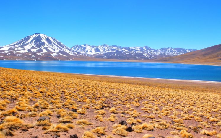 lake, Mountain, Spring, Nature, Blue, Snow HD Wallpaper Desktop Background