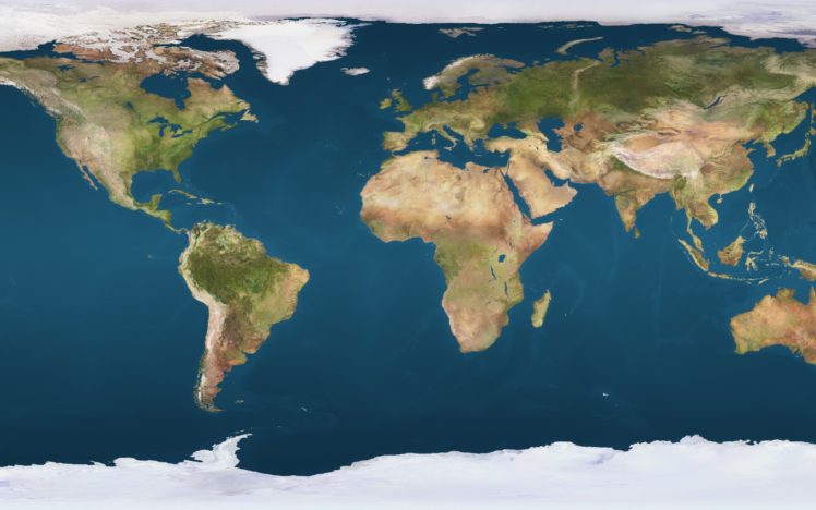 earth, Map, Ocean, Continents HD Wallpaper Desktop Background