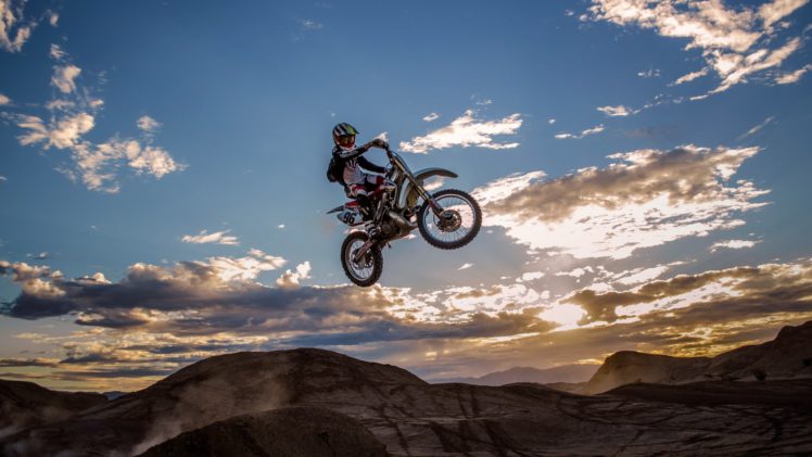 motorbike, Man, Jump, Extreme HD Wallpaper Desktop Background