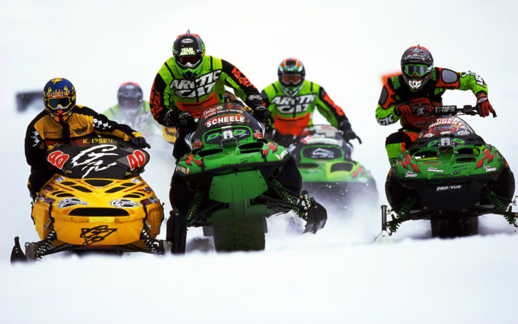 vehicles, Sports, Snowmobile, Racing, Winter, Snow HD Wallpaper Desktop Background