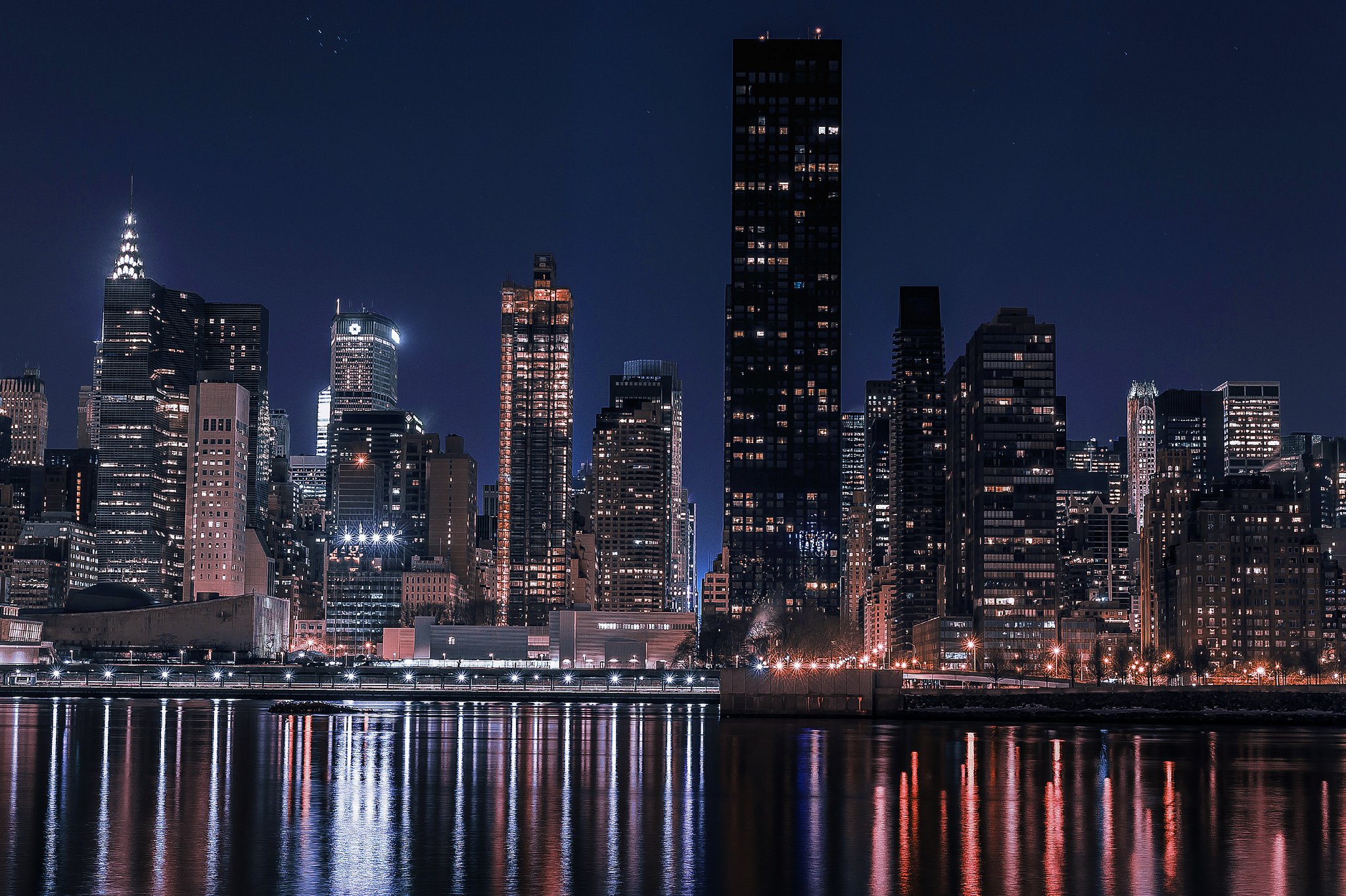 brooklyn, Cities, City, Intel, Rivers, New, York, Manhattan, Night, Light Wallpaper