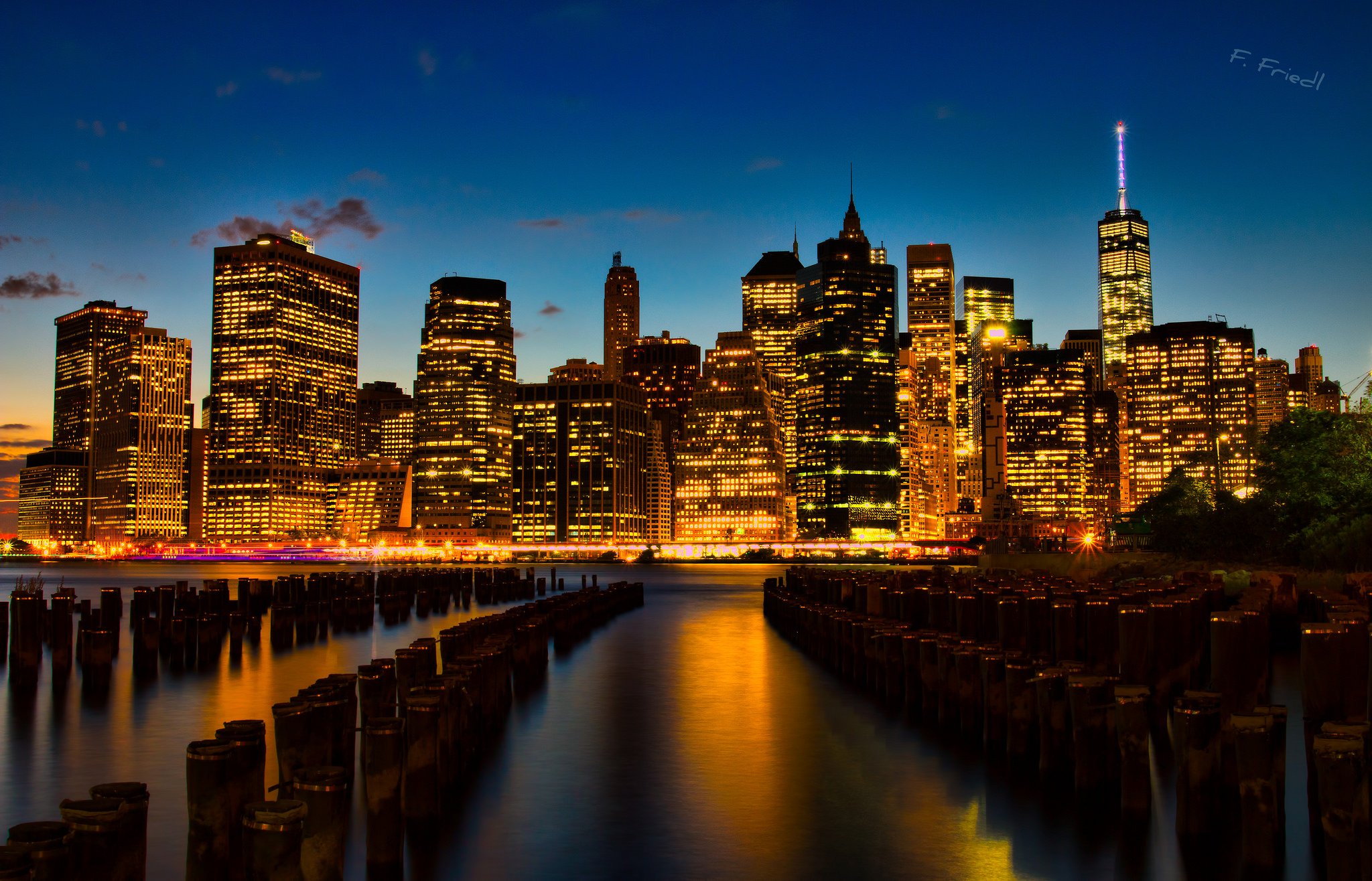 brooklyn, Cities, City, Intel, Rivers, New, York, Manhattan, Night, Light Wallpaper