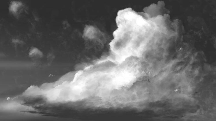 clouds, Sky, Black, White HD Wallpaper Desktop Background