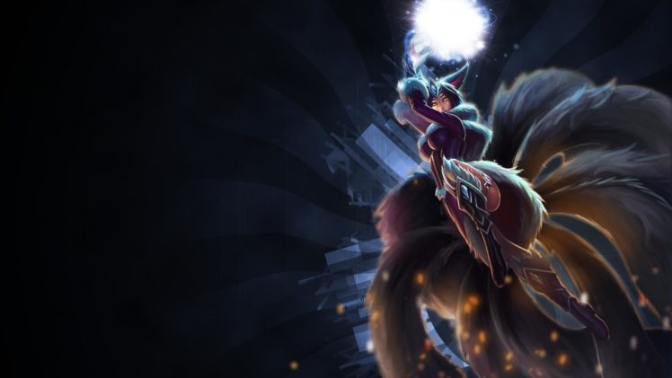 league, Of, Legends, Ahri, Fantasy HD Wallpaper Desktop Background