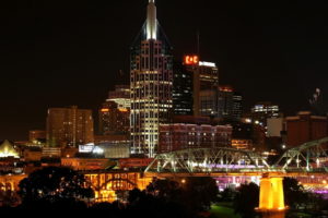 usa, Nashville, Tenessee, Cities, Architecture, Buildings, Skyscrapers, Bridges, Night, Lights, Hdr