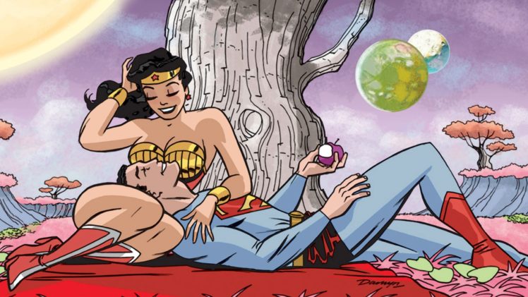 classic, Superman, And, Wonder, Woman HD Wallpaper Desktop Background
