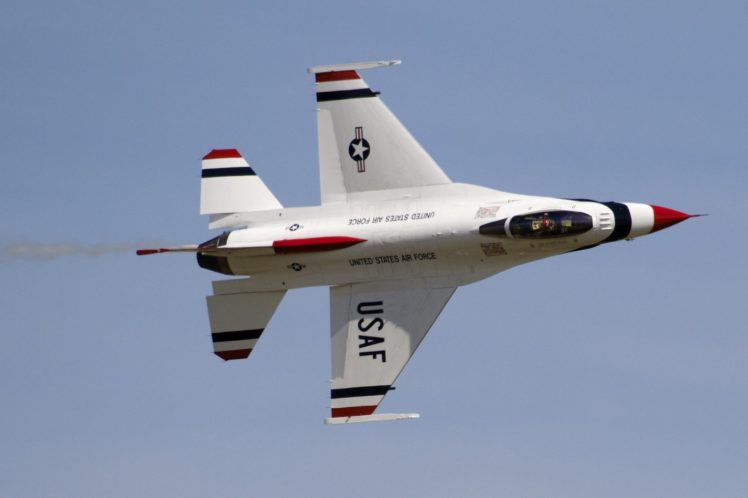 u, S, A, F, Thunderbirds, F 16, Fighting, Falcon, Fighter, Army, Jet, Aircrafts, Acrobatic HD Wallpaper Desktop Background