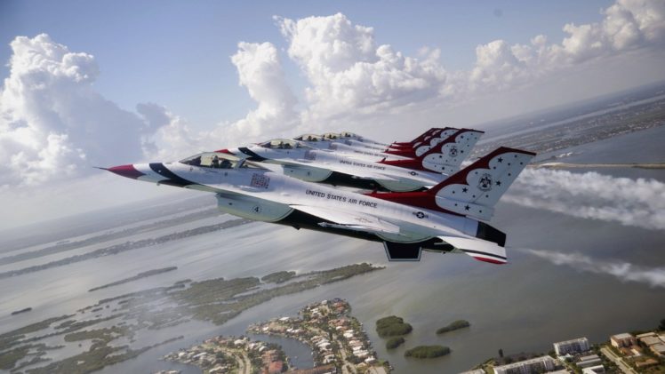 acrobatic, Aircrafts, Army, Falcon, Fighter, Fighting, Jet, Thunderbirds HD Wallpaper Desktop Background