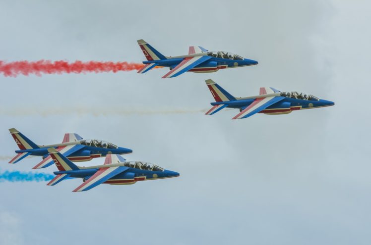 air, Aircraft, Aviation, Contrails, Force, France, Patrouille, Jet, Alpha, Acrobatic HD Wallpaper Desktop Background