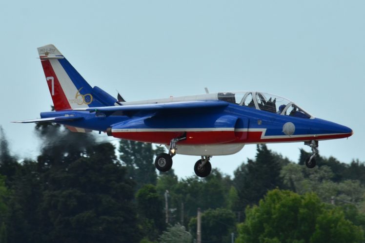 air, Aircraft, Aviation, Contrails, Force, France, Patrouille, Jet, Alpha, Acrobatic HD Wallpaper Desktop Background