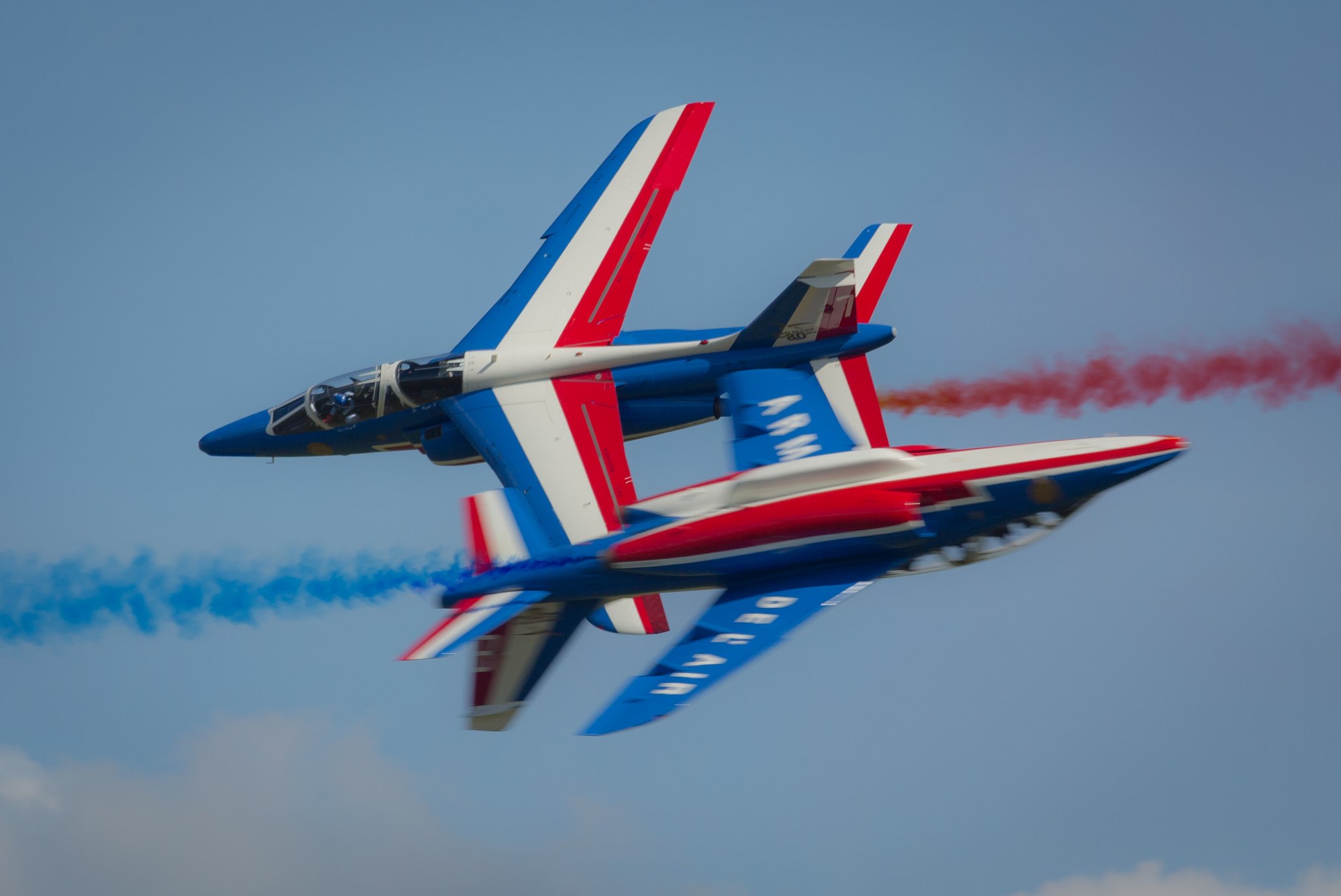 air, Aircraft, Aviation, Contrails, Force, France, Patrouille, Jet, Alpha, Acrobatic Wallpaper