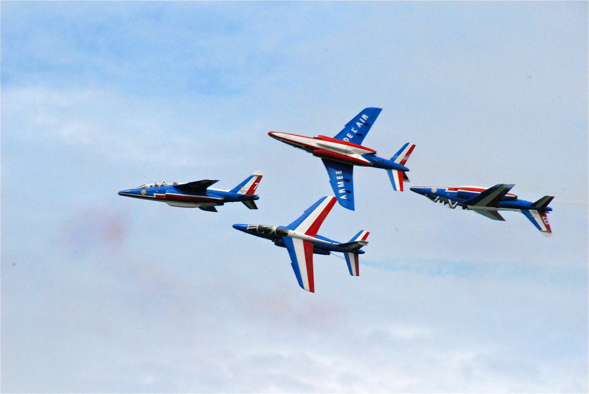 air, Aircraft, Aviation, Contrails, Force, France, Patrouille, Jet, Alpha, Acrobatic Wallpaper