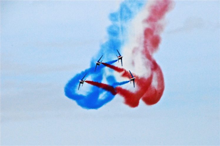 air, Aircraft, Aviation, Contrails, Force, France, Patrouille, Jet, Alpha, Acrobatic HD Wallpaper Desktop Background