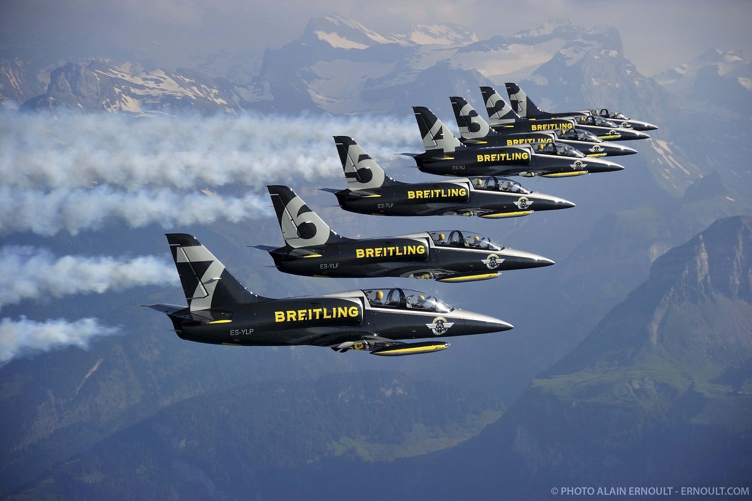 aero, L 39, Albatros, Breitling, Jet, Team, Acrobatic, Aircrafts Wallpaper