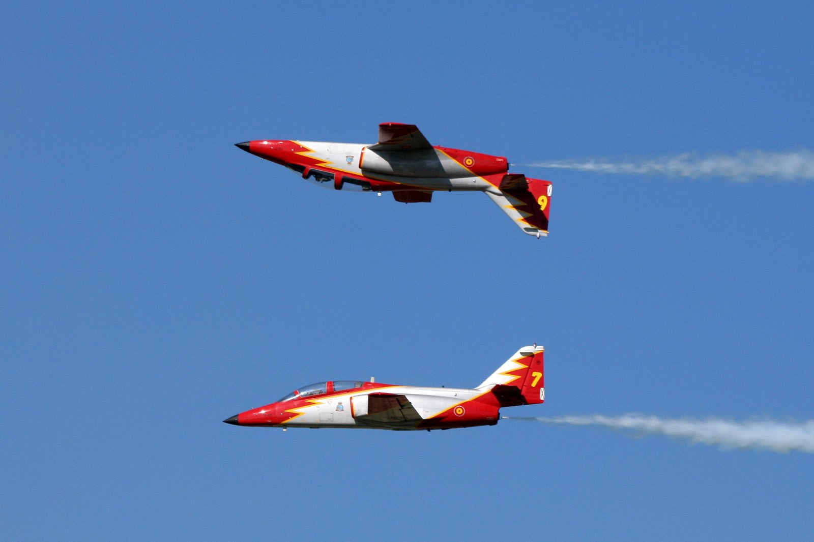 casa, C 101, Aviojet, Patrulla, Aeguila, Jet, Team, Acrobatic, Spain, Aircrafts Wallpaper