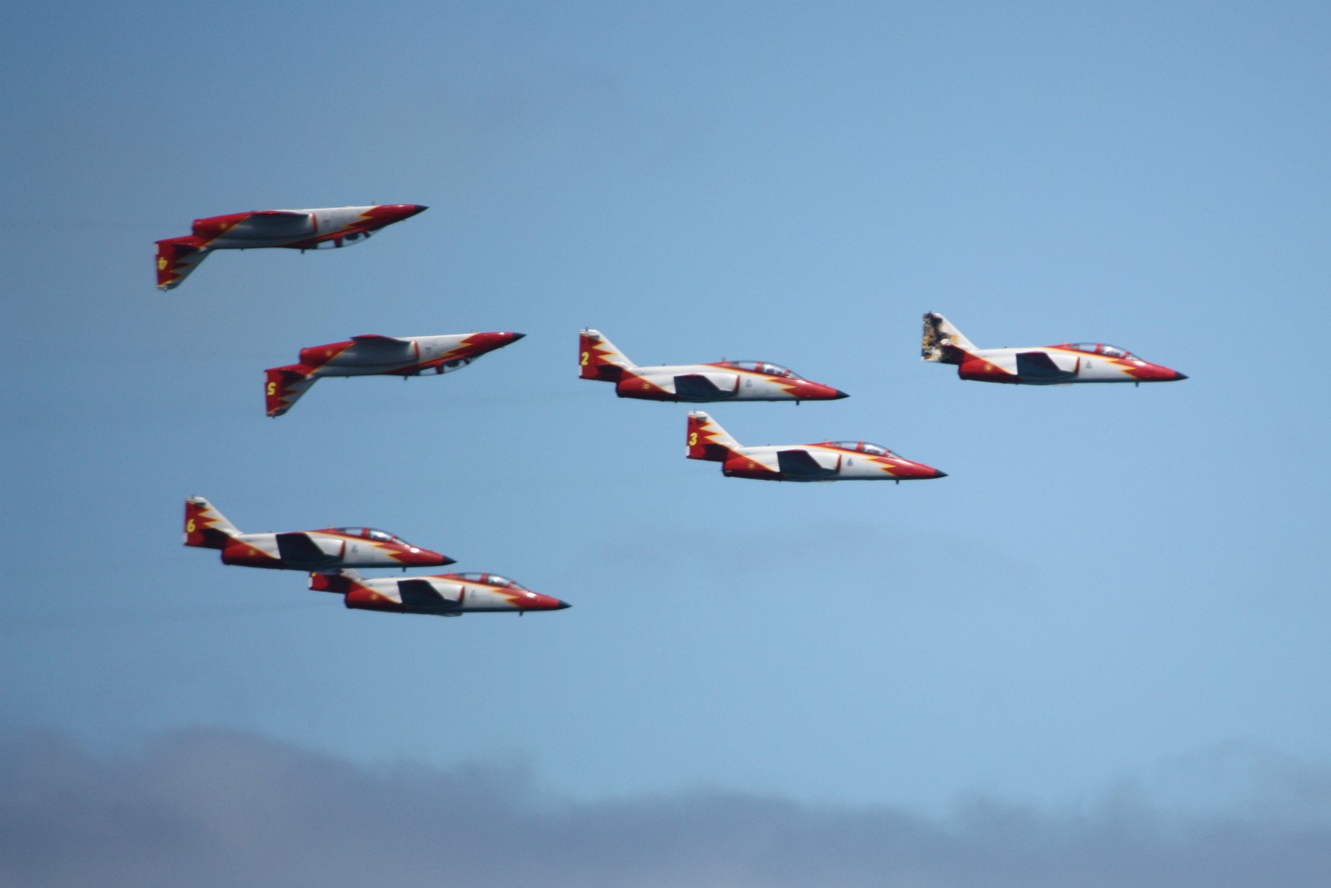 casa, C 101, Aviojet, Patrulla, Aeguila, Jet, Team, Acrobatic, Spain, Aircrafts Wallpaper