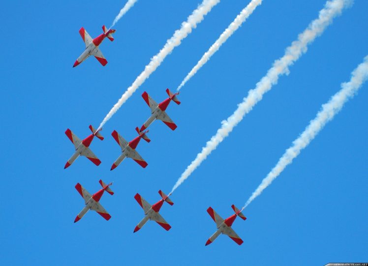 casa, C 101, Aviojet, Patrulla, Aeguila, Jet, Team, Acrobatic, Spain, Aircrafts HD Wallpaper Desktop Background