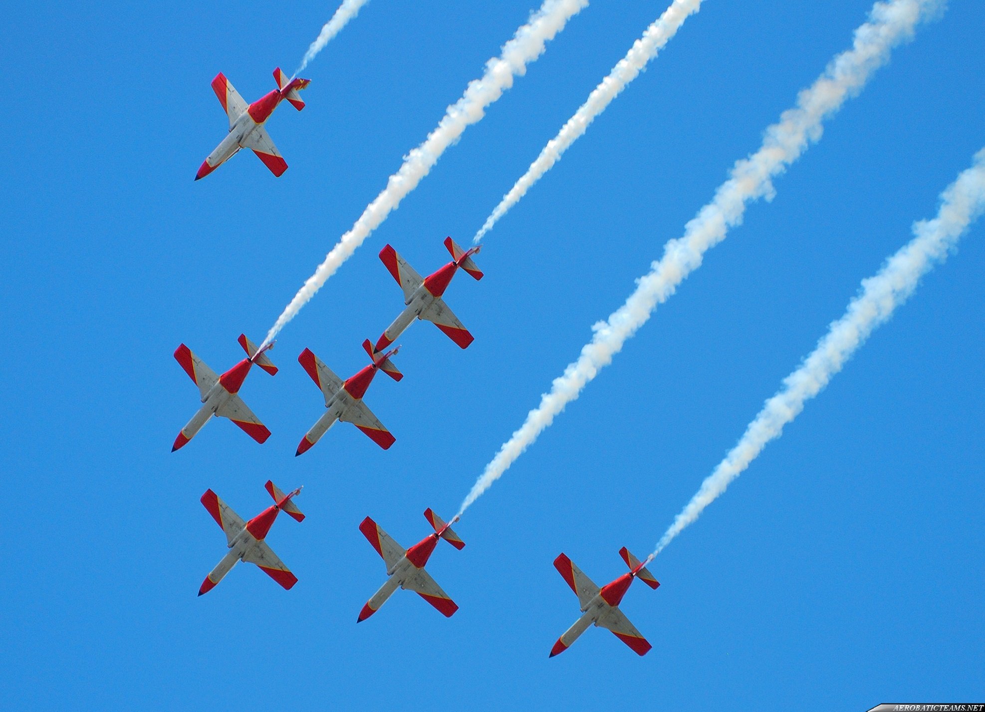 casa, C 101, Aviojet, Patrulla, Aeguila, Jet, Team, Acrobatic, Spain, Aircrafts Wallpaper