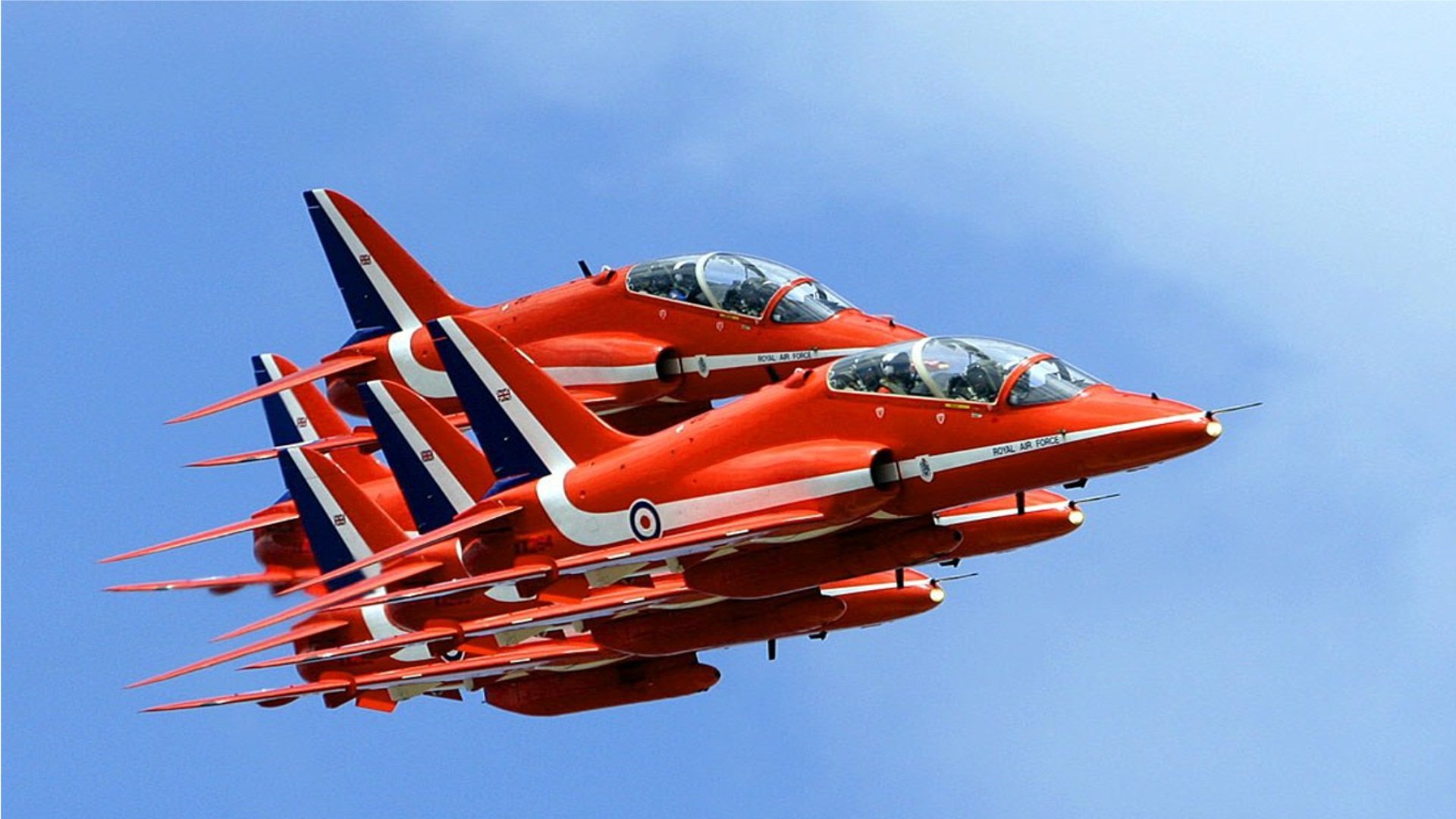 bae, Hawk, T, Mk1, Red, Arrows, Jet, Team, Acrobatic, Royal, Air, Force, England, Aircrafts Wallpaper