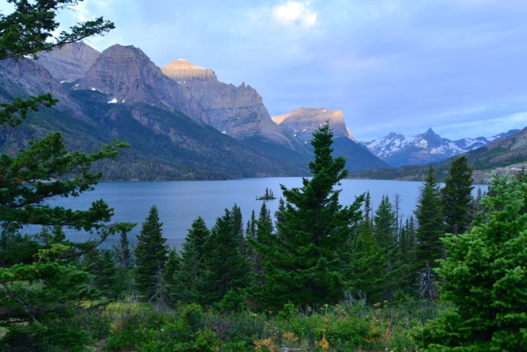 lake, Trees, Mountains, Landscape HD Wallpaper Desktop Background