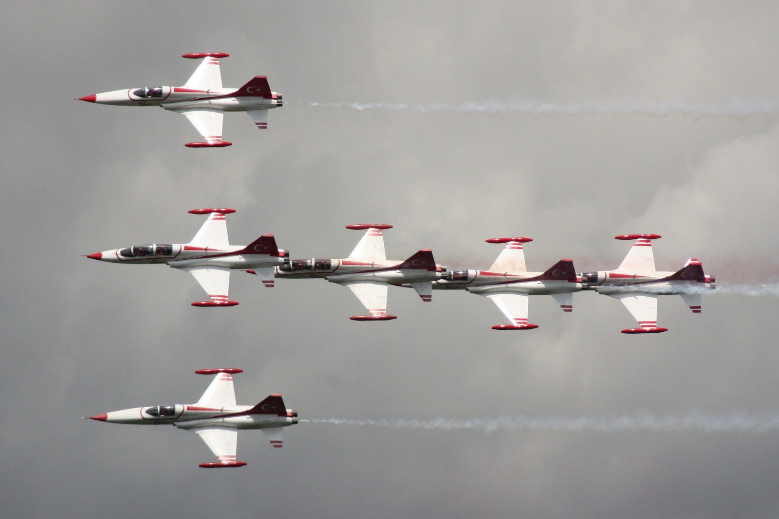 acrobatic, Air, Aircrafts, Turkish, Stars, Team, Northrop, F 5, Freedom, Fighter Wallpaper