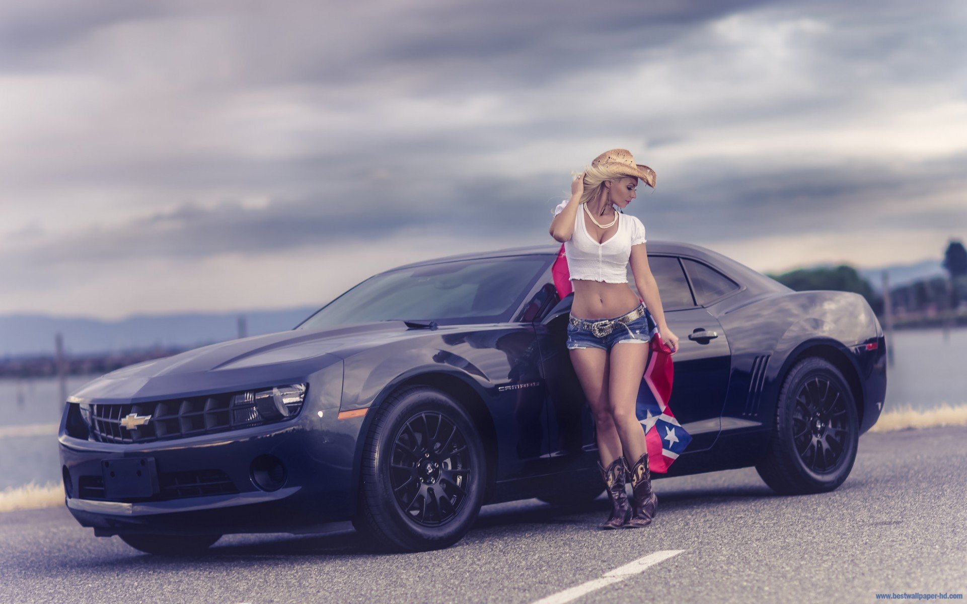 chevrolet camaro girls Wallpaper