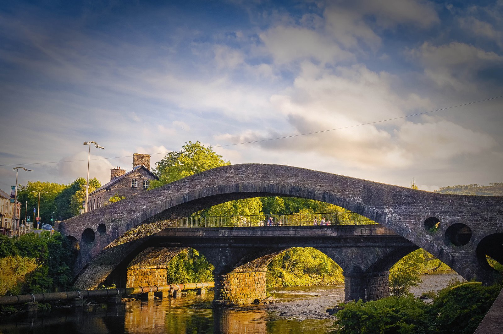 bridge, Rivers, Nature, Water, Architecture, Rock, Iron, Landscapes, City, Wallpaper Wallpaper