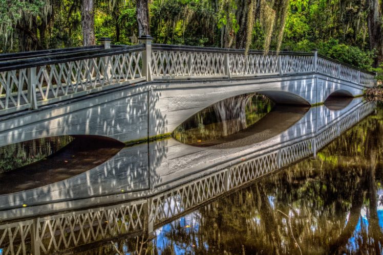 bridge, Rivers, Nature, Water, Architecture, Rock, Iron, Landscapes, City, Wallpaper HD Wallpaper Desktop Background