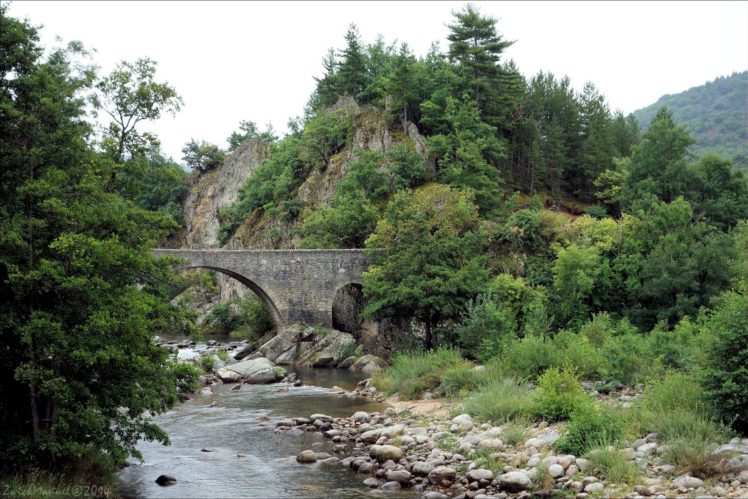 bridge, Rivers, Nature, Water, Architecture, Rock, Iron, Landscapes, City, Wallpaper HD Wallpaper Desktop Background