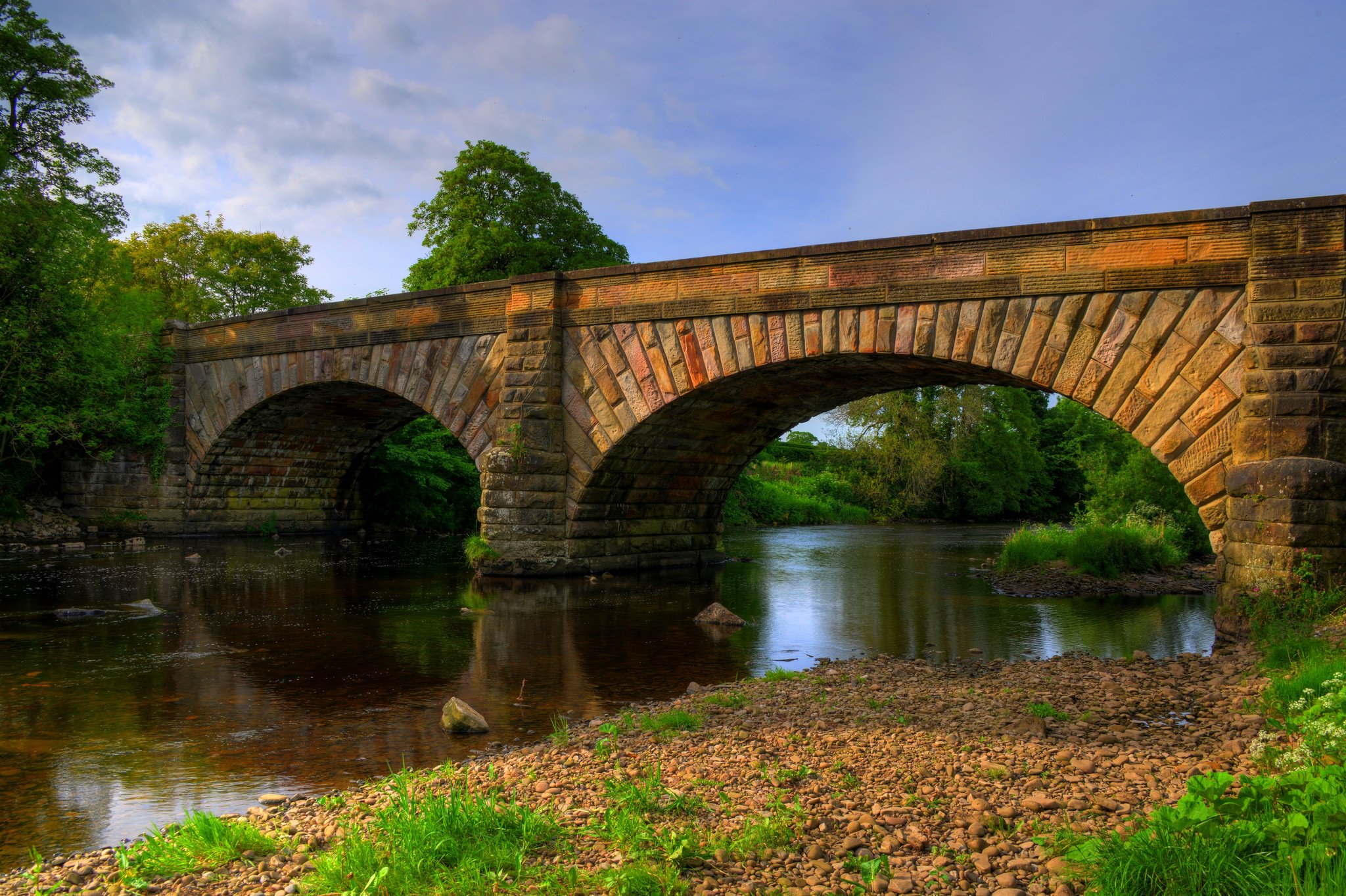 bridge, Rivers, Nature, Water, Architecture, Rock, Iron, Landscapes, City, Wallpaper Wallpaper