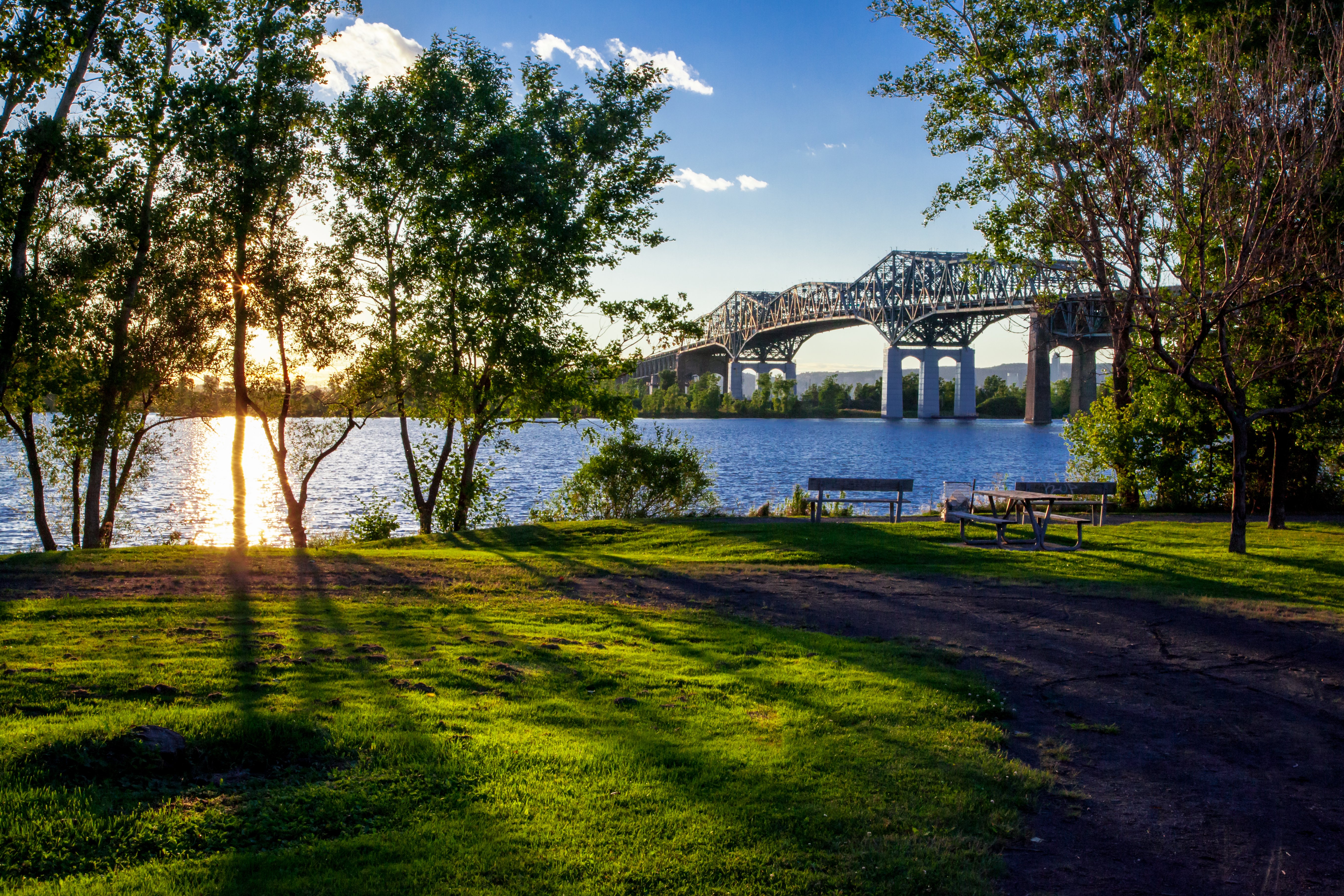 bridge, Rivers, Nature, Water, Architecture, Rock, Iron, Landscapes, City, Wallpaper Wallpaper