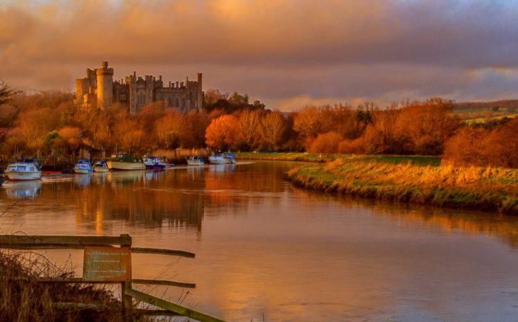 rivers, Nature, Water, Architecture, Rock, Castle, Wallpaper, England HD Wallpaper Desktop Background