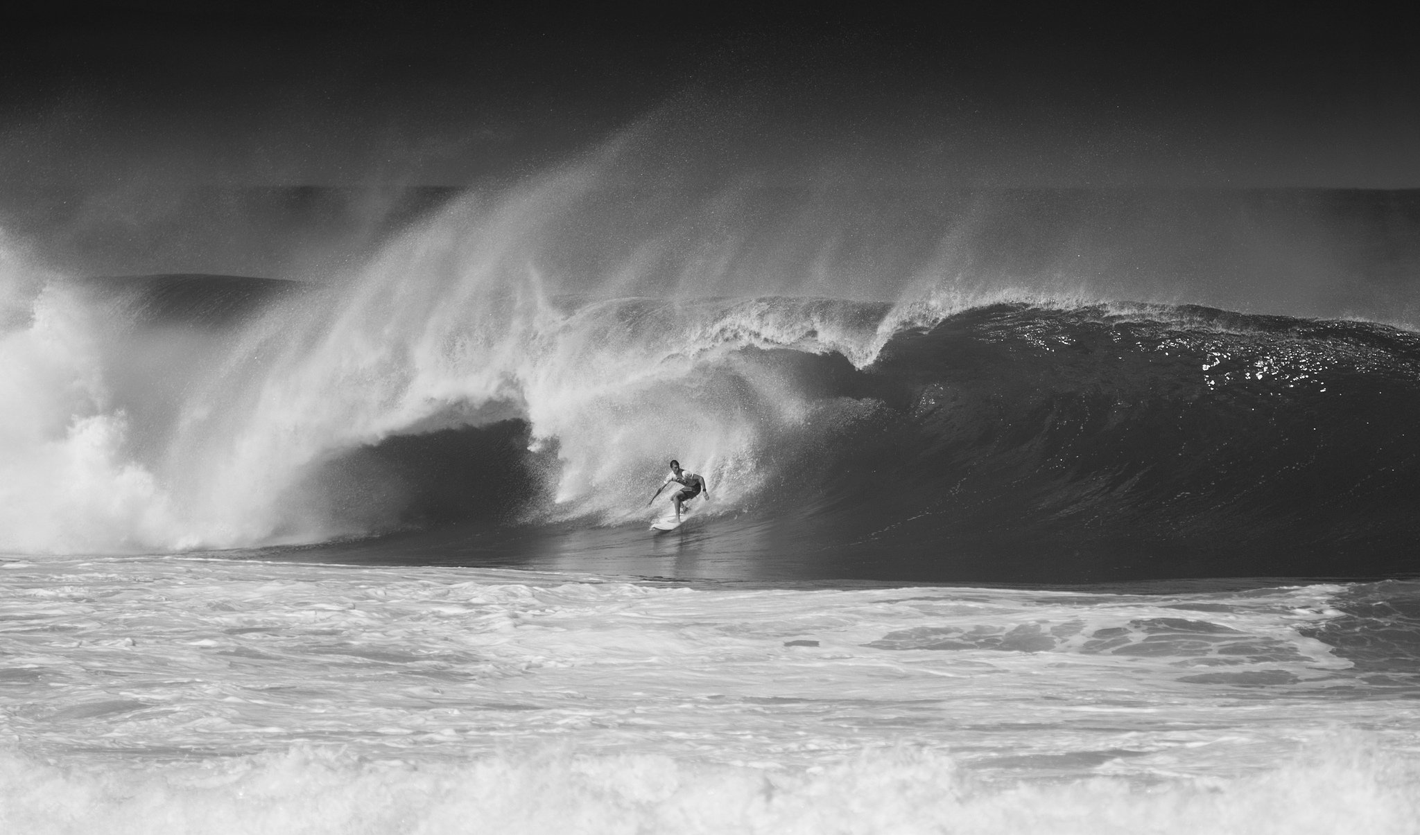 wave, Surfing, Bw, Sport Wallpaper