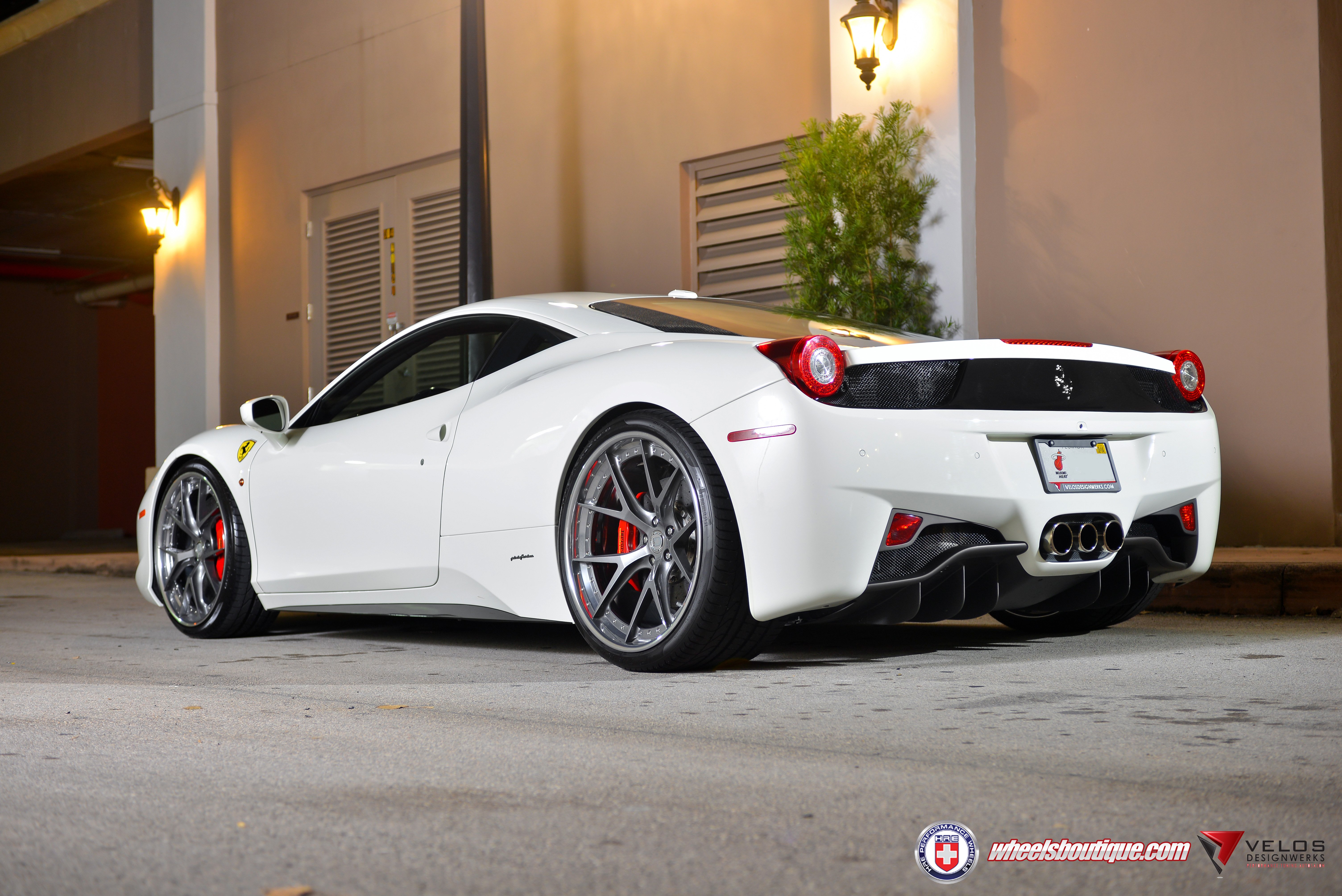 ferrari, 458, White Wallpaper